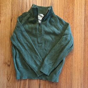 Crewcuts cotton half-zip sweater sz 3T